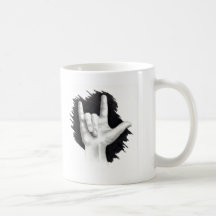 I LOVE YOU IN ASL #2 COFFEE MUG