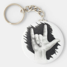 I LOVE YOU IN ASL #2 KEY CHAIN