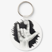 I LOVE YOU IN ASL #2 keychains by joyart I LOVE YOU IN ASL #2 keychains
