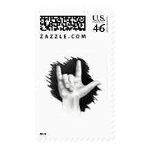I LOVE YOU IN ASL #2 POSTAGE STAMP