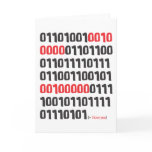 I love you in Binary Code Greeting Card