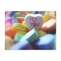 I Love You, in Heart Candy Postcards