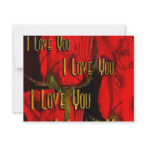 I Love You! invitations