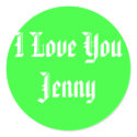 I Love You Jenny stickers by linksy5555 I Love You Jenny stickers