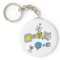 I Love You keychains