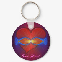 I Love You Keychain by FractalFeast I Love You Keychain