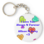 I Love You Key Chains