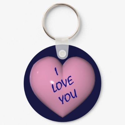 I Love You Keychain Keyring by SmilinEyesTreasures