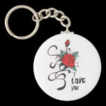 I LOVE YOU keychains