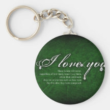 I Love You Keychains