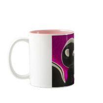 I love you, kissing skunks cute, Valentine's Day mugs