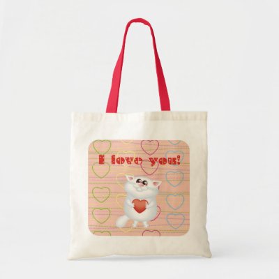 Love You Kitty. I Love You Kitty Book Bag by kidsonly