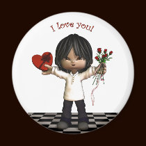 I Love You! magnets
