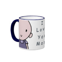 I Love You Mom Boy Mug by TheCountryAttic I Love You Mom Boy Mug