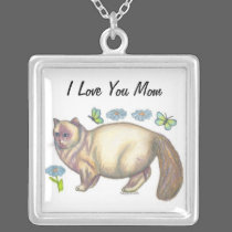 I Love You Mom, Cat Lovers Necklace necklaces