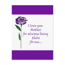 I love you Mom postcards