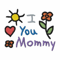 I Love You Mommy embroidered shirts