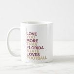 I Love You More Than Florida State Loves Football Coffee Mug
