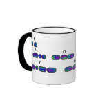 I LOVE YOU  Morse Code Psychedelic Mug mugs
