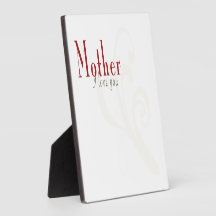 I Love You Mother Display Plaques