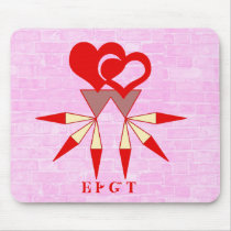 I LOVE YOU MOUSE PADS