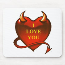 I LOVE YOU MOUSE PAD