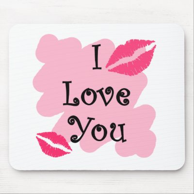I love you mouse mat by shopaholicchick