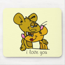 "I Love You" Mousepad