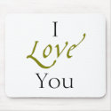 I love you mousepad