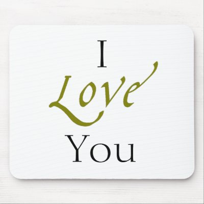 I love you mousepad by rubymonkey