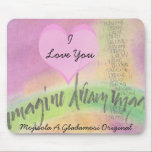 I love you Mousepad - Customized mousepads