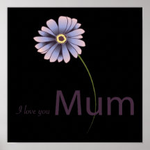 I Love You Mum Print