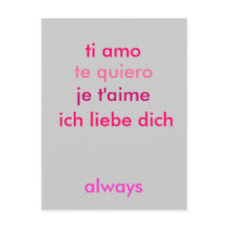 I love you ... no matter what language postcards by bluehawaii218 I love you ... no matter what language postcards