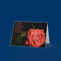 I love you not because, Photographed By K Davitt cards