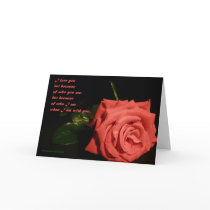I love you not because, Photographed By K Davitt cards by Davitt I love you not because, Photographed By K Davitt cards