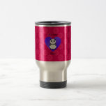 I love you panda pink flowers mugs