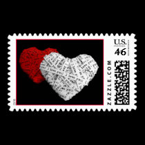 "I Love You" Paper Strips postage