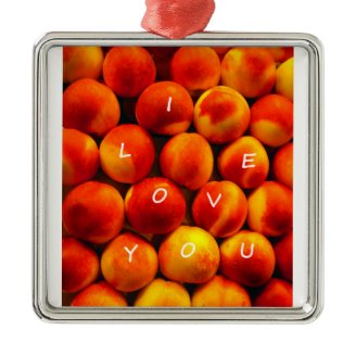 I Love You Peaches Ornament