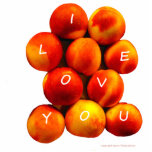 I Love You Peaches Photo Cut Outs