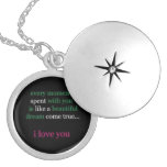 i love you  pendant