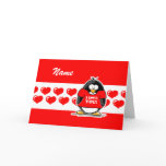 I Love You Penguin Card