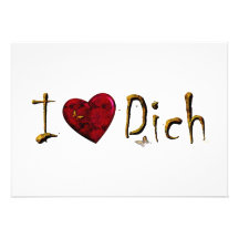 I love you personalized invites