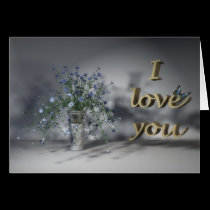 I love you-petunias cards