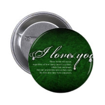 I Love You Pinback Button