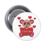 I Love You Pinback Button