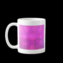 I Love You Pink mugs