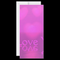 I Love You Pink rack cards