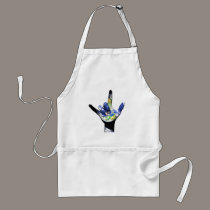 I Love You Planet Earth Apron