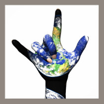 I Love You Planet Earth Poster posters