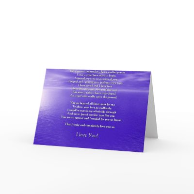 i love you poems. I love you poem card by